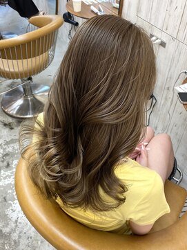 ロンドアジュール 横浜(Lond azur) ブリーチハイトーンホワイトグレージュダブルカラーレイヤー横浜