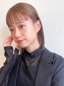 ノイカーム(noi Calm) 髪質改善トリートメントミルクティーベージュカラーくびれヘア