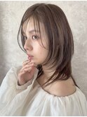 ニュアンスレイヤーカット/ベージュヘア