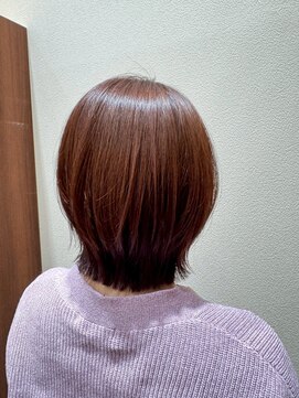 アクセ 大人可愛い結べるボブ*小顔レイヤーチョコレートベージュ