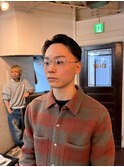 MEN’S HAIR/サーフカール/刈り上げセンターパート/心斎橋