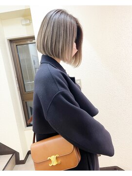 molt 麻生/レイヤーカット/ボブ/バレイヤージュ/ハイライト/海外ヘア 【モルト】 バレイヤージュ ボブ