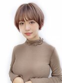20代/40代/30代/オフィス/ショートボブ/小顔ヘア/面長