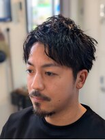 キングマンバーバー 田町店(KING MAN BARBER) 大人ツーブロックパーマ
