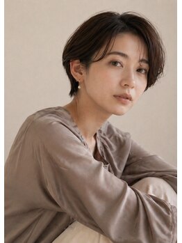 キヴィ(kivi)の写真/毛先まで計算されたスタイル◎大人ショートから柔らかボブまで、乾かすだけで形が決まる似合わせショート♪