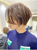 大人ショートボブ30代40代50代銀座丸みクビレ若見え