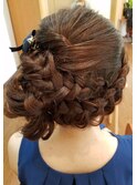 結婚式お呼ばれヘアセット