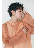 カーリークールショート／マロンベージュ
