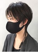 ショートウルフ_ホワイトグレージュネビージュ_ba301731