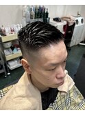 スキンフェードアップバングスタイル