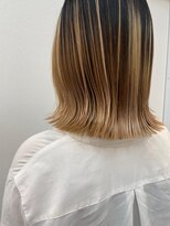 キティン 吉祥寺(kitin)&nbsp;《kitin吉祥寺》切りっぱなし外ハネ ミディボブ　バレイヤージュ