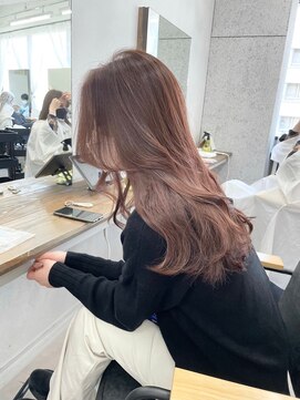 ビューエヒメ(VIEW EHIME) 韓国×顔まわりカット×レイヤーカット×グレージュ