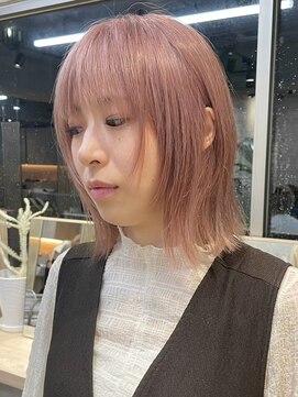 サンク 原宿 表参道(cinq) ミルクティーベージュハイトーンケアブリーチカラーダブルカラー