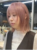 ミルクティーベージュハイトーンケアブリーチカラーダブルカラー