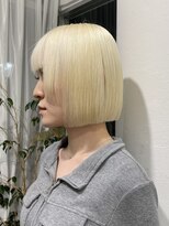 ジーナ オモテサンドウ(XENA)&nbsp;抜きっぱなしブロンド×ホワイトブロンド×ミニボブ