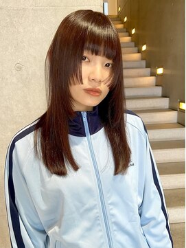 ハウ 心斎橋(how) ロング/顔周りレイヤー/レイヤーカット/艶カラー/トリートメント