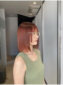 オレンジ ボブ