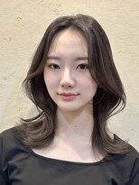 ユニコ(unico)&nbsp;韓国風/レイヤー/小顔/前髪カット/髪質改善/グレージュ/透明感