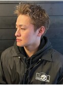 スパイキーショート アップバング アッシュベージュ