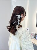 卒業式/袴着付け/袴ヘアセット/袴ヘアアレンジ/袴ヘア/