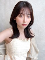 アフロート ルヴア(AFLOAT RUVUA)&nbsp;小顔バング韓国風くびれヘア似合わせカットグレージュカラー