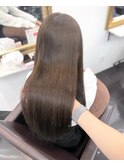髪質改善縮毛矯正ナチュラルストレート/愛されメルティカラー