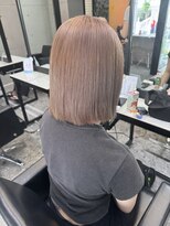 パヌポン 原宿表参道(PANUPON) ケアブリーチバレイヤージュハイライトミルクティーベージュ