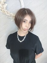 ハイストリートヘア(High street Hair)&nbsp;前下がりショートボブ＋明るめアッシュ＋極細ハイライト