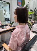 ボブスタイル/あご下ラインボブ