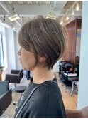 ◇大人可愛い20代30代40代50代前下がりショートボブ丸みショート