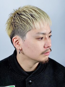 ヒロギンザ 福岡本店(HIRO GINZA) 金髪クロップ