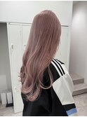 韓国風レイヤーカットブリーチダブルカラー前髪