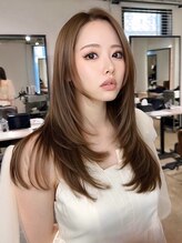 ダルシット(dulcet★★★) レイヤーカット/マロンベージュ/小顔レイヤー/顔まわりレイヤー