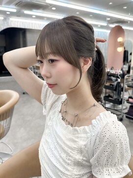 ロンドリゼル 札幌(Lond RiseL) ◯ オリーブグレー/韓国/レイヤーカット/髪質改善/縮毛矯正/札幌