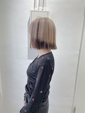 ミュー(Mu) ミルクティーベージュ　ブラウン　エンドカラー