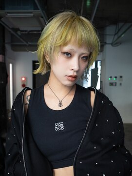 ギークス(GEEKS) 【GEEKS渋谷】ハッシュボブ/デザインカラー/冬カラー/ボブウルフ