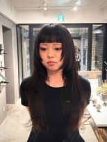 ネロ ヘアサロン 渋谷(NERO HAIR SALON) オン眉+顔周りウルフ