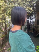クリーク ボイス ヘアー 東原店(CLIQUE voice hair)&nbsp;シアーグレージュ/ショートボブ/ストレート