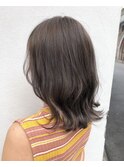 ショコラベージュ_マロンベージュ Aラインボブ かきあげ
