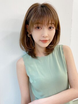 ハニーシブヤ(HONEY shibuya) 【HONEY渋谷】モテ髪内巻きレイヤー×ラテベージュ