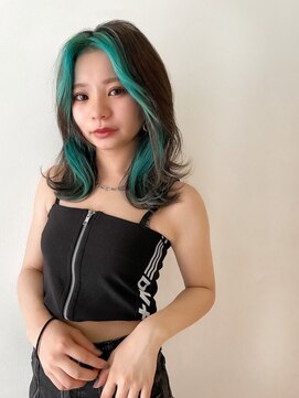 ジーナリア(Xena ria) 《袴田》ターコイズグリーンで作る顔周りインナーcolor