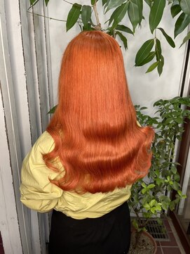 アン(Hair make un) ビビットカラー♪【オレンジカラー】