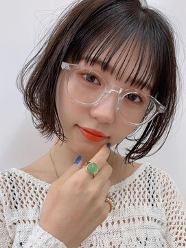 サンドシーン(sand scene) 20代30代40代丸みショートボブマッシュ前下がりレイヤー