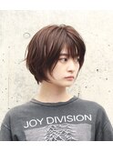 [ANDREY]グレーベージュ/レイヤーロング/前髪パーマ黒髪カタログ