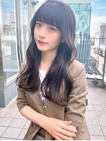重ため前髪ぱつっとバング