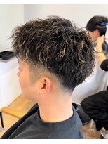 アメラボ 平針店(AmeLab)&nbsp;メッシュ【ツイストスパイラル】フェードカット　メンズショート