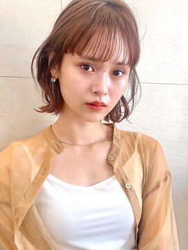 ラフ フロム ガーデン(Laf from GARDEN) ボブ/ココアベージュ/小顔/前髪カット/韓国風/髪質改善