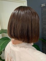 ヘアリゾート粋 トゥジュ 池袋東口店(tujuh)&nbsp;丸みボブ/チョコレートブラウン