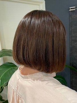 ヘアリゾート粋 トゥジュ 池袋東口店(tujuh) 丸みボブ/チョコレートブラウン