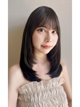 モアナ バイ ラナ 甚目寺店(MoanA BY LANA) 韓国風/透明感カラー/オリーブベージュ/前髪/小顔カット